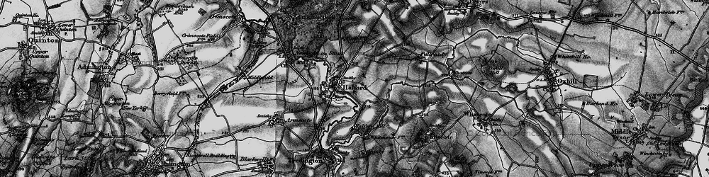 Old map of Halford in 1898