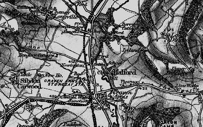 Old map of Halford in 1899