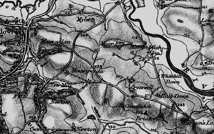 Old map of Halfpenny Furze in 1898