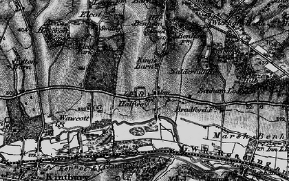 Old map of Halfway in 1895