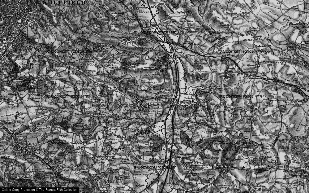 Old Map of Halfway, 1896 in 1896