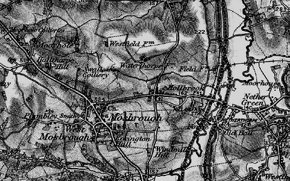 Old map of Halfway in 1896