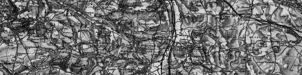 Old map of Halfway in 1896