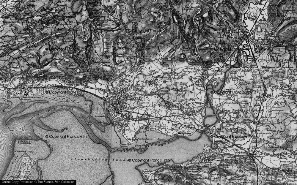 Old Map of Halfway, 1897 in 1897