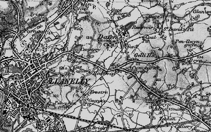 Old map of Halfway in 1897
