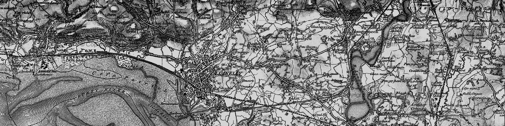 Old map of Halfway in 1897