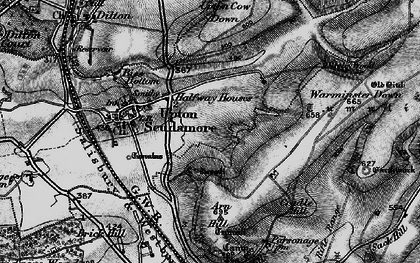 Old map of Boreham Down in 1898