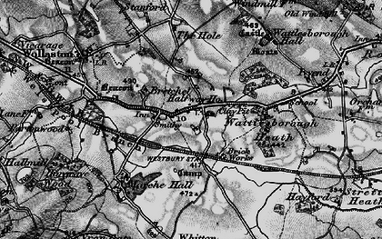 Old map of Halfway House in 1899