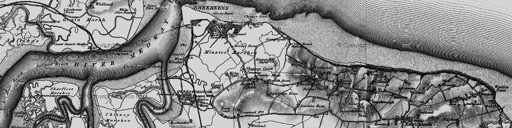 Old map of Halfway Houses in 1894