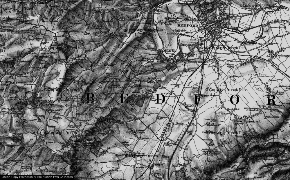 Old Map of Hall End, 1896 in 1896