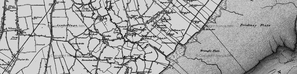 Old map of Hall End in 1898