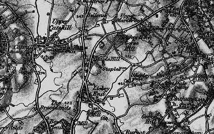 Old map of Hall Flat in 1898