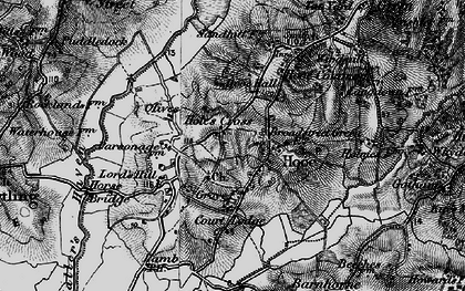 Old map of Hall's Close in 1895
