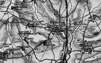 Old map of Hallaton in 1899