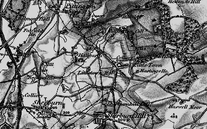 Old map of Hallgarth in 1898