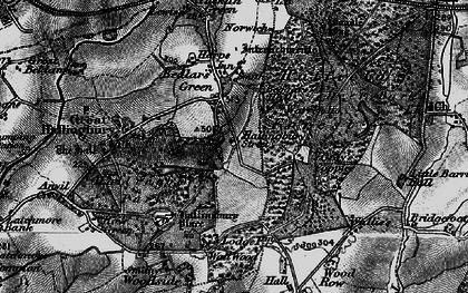 Old map of Hallingbury Street in 1896
