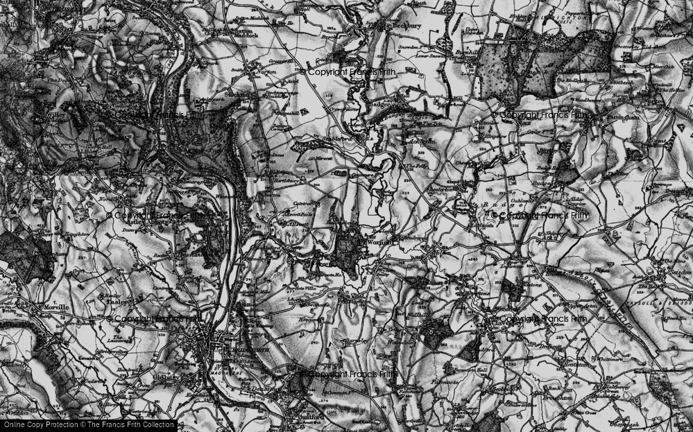 Old Map of Hallon, 1899 in 1899