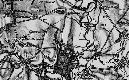 Old map of Hallon in 1899