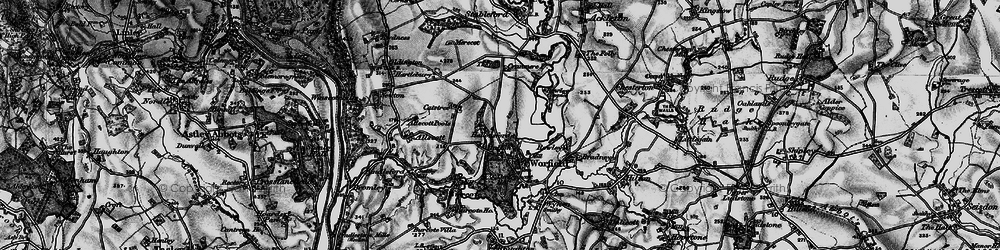 Old map of Hallon in 1899