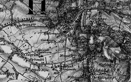 Old map of Hallowsgate in 1896