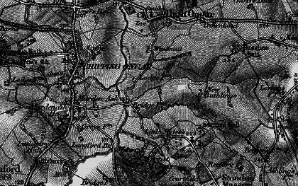 Old map of Hallsford Bridge in 1896