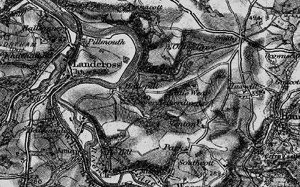 Old map of Hallspill in 1895