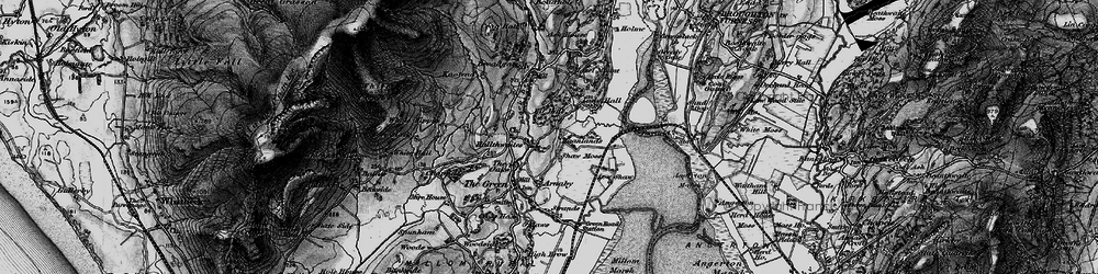 Old map of Hallthwaites in 1897