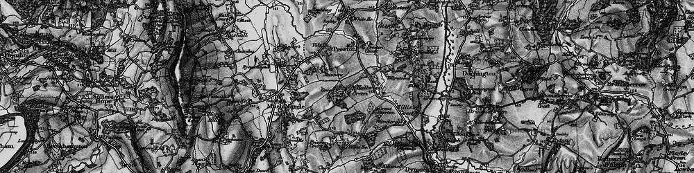 Old map of Hallwood Green in 1896
