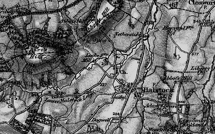 Old map of Halstock in 1898