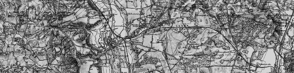 Old map of Halterworth in 1895