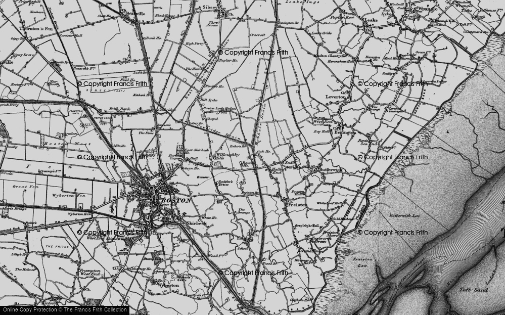 Old Map of Haltoft End, 1898 in 1898