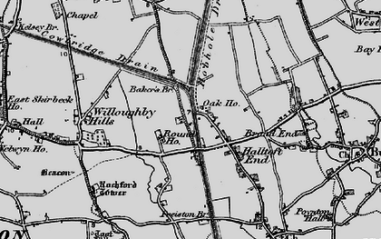 Old map of Haltoft End in 1898