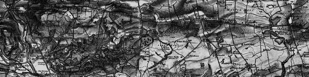 Old map of Whittington Fell in 1897