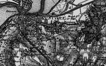 Old map of Halton Brook in 1896