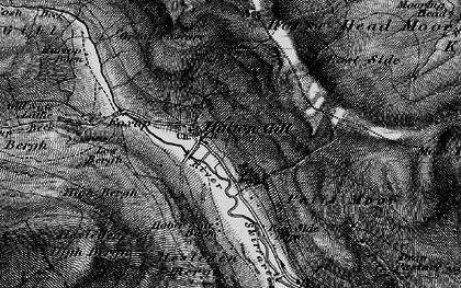 Old map of Nether Hesleden in 1898