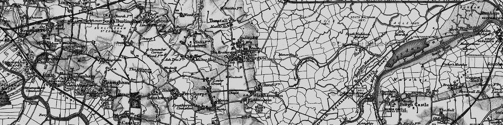 Old map of Halvergate in 1898