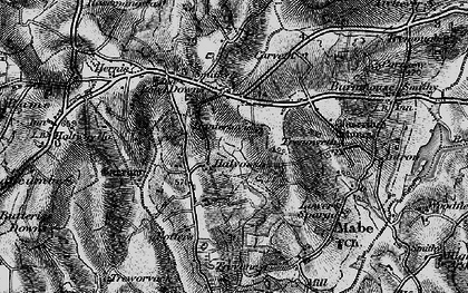 Old map of Halvosso in 1895