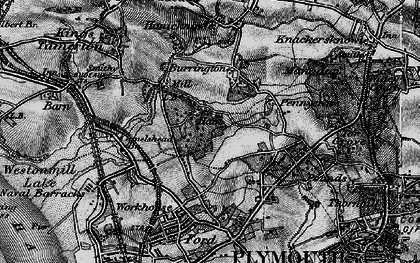 Old map of Ham in 1896