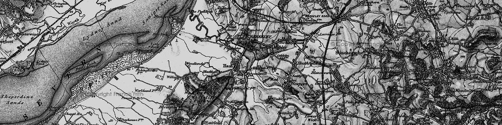 Old map of Ham in 1897