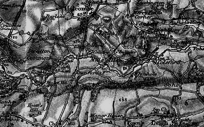 Old map of Ham in 1898