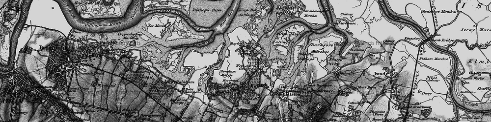 Old map of Bishop Spit in 1895