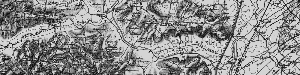 Old map of Ham Green in 1895