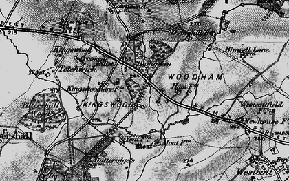 Old map of Ham Green in 1896