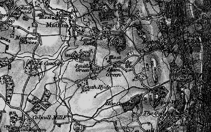 Old map of Lane End in 1898