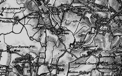 Old map of Ham Green in 1898