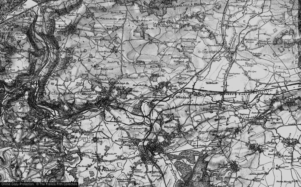 Old Map of Ham Green, 1898 in 1898