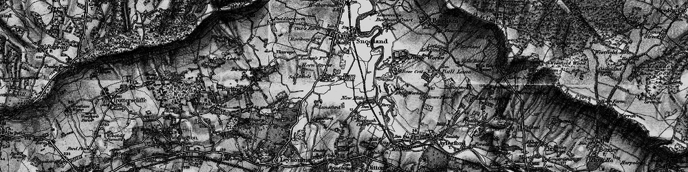 Old map of Ham Hill in 1895