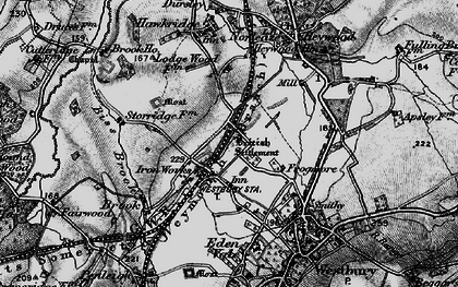 Old map of Biss Brook in 1898