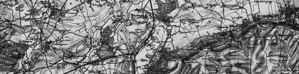 Old map of Biss Brook in 1898