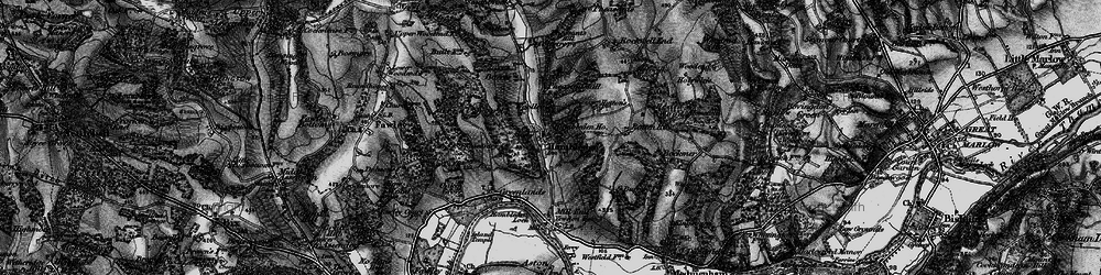 Old map of Hambleden in 1895